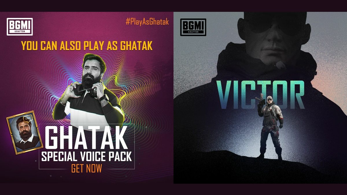 BGMI Special Ghatak Voice Pack Now Available, New Character 'Victor' Announced