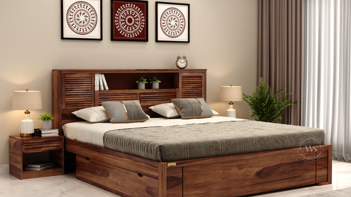 Best Sheesham Wood Double Bed From Amazon