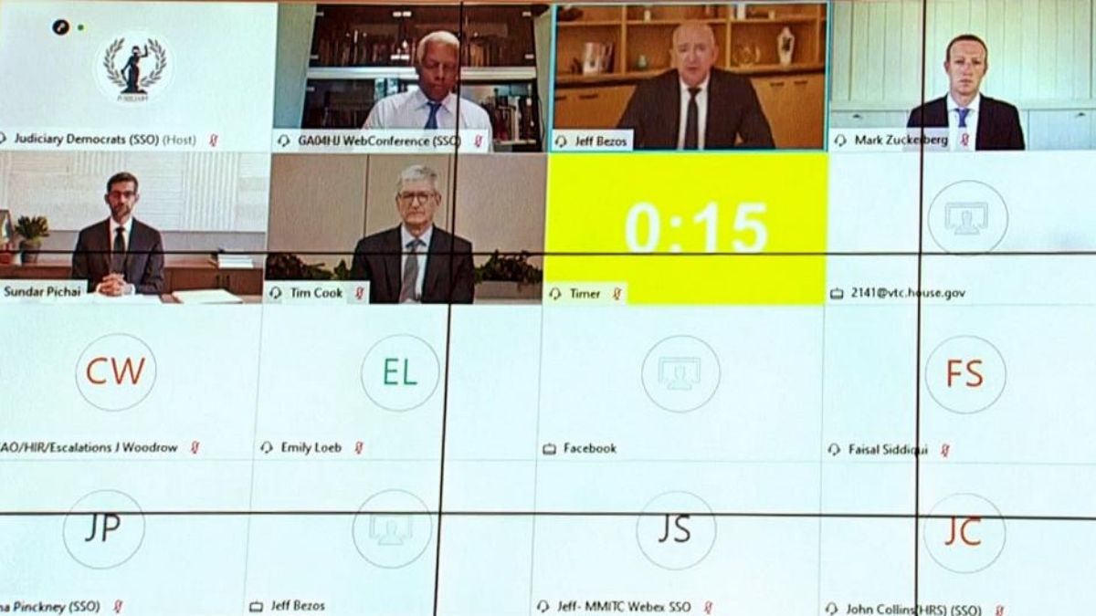 Big Tech Antitrust Hearing Lawmakers Pummel Ceos Over Market Dominance Technology News