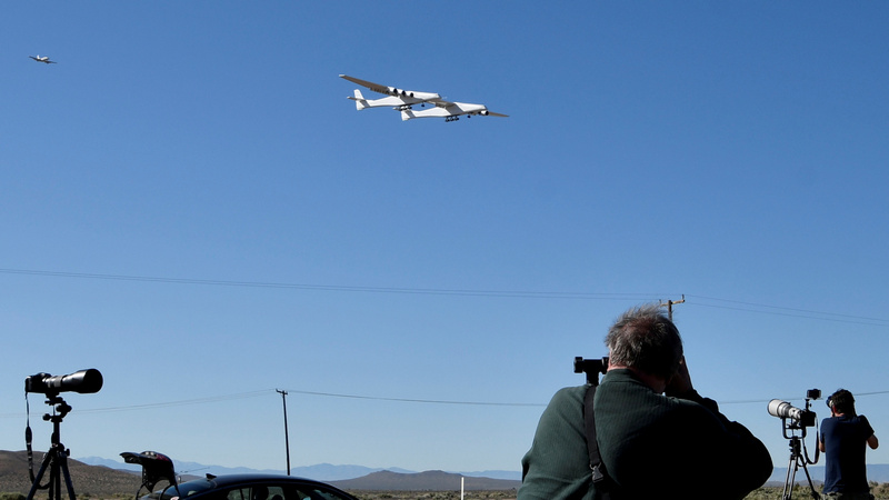 Stratolaunch Carries Out First Flight of 'World's Largest Aircraft'