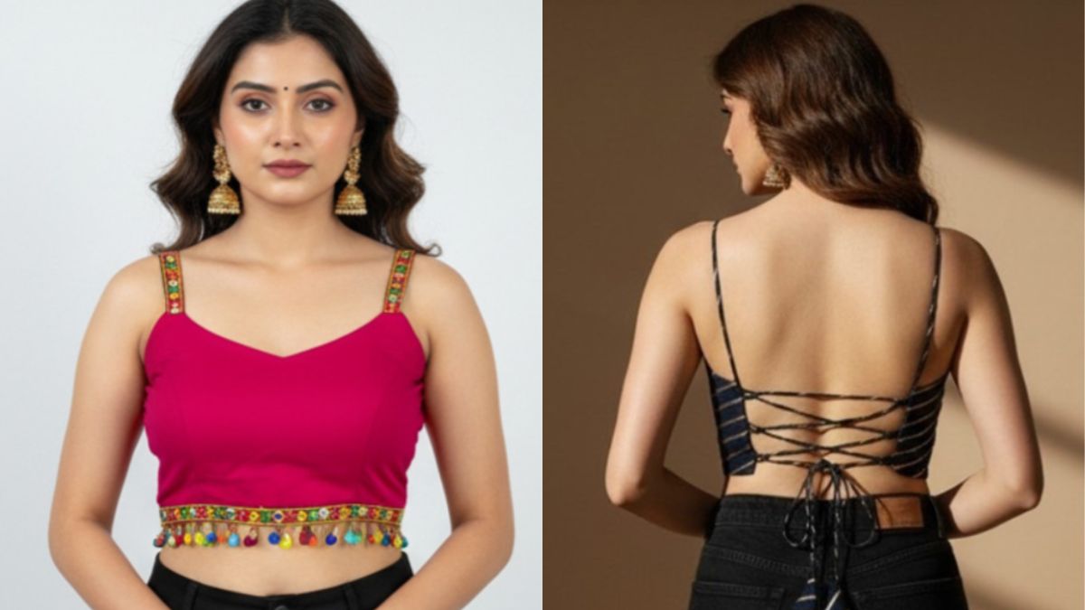 Best Saree Blouse Designs Under Rs. 599 For Diwali on Myntra Sale 2025