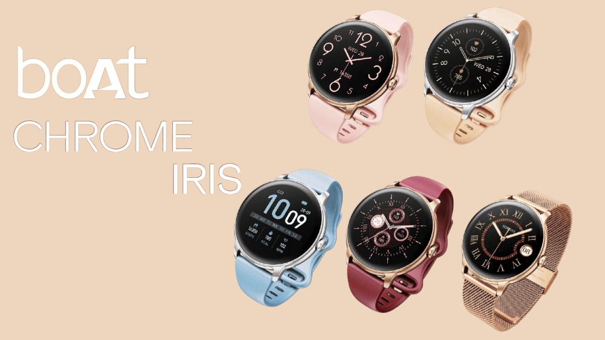 Boat Chrome Iris Launched in India With 1.32-Inch AMOLED Display, Up to Five Days of Battery Life