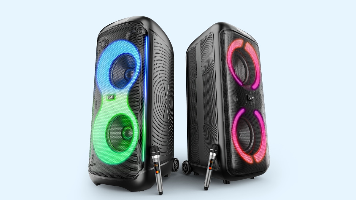 Boat PartyPal Speakers Launched in India With Karaoke ProTuner, RGB Lighting: Price, Features