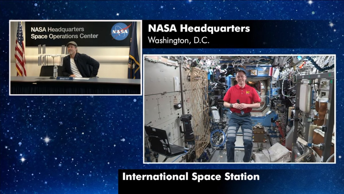 Ad Astra Star Brad Pitt Talks Weightlessness and Calluses on Phone Call to ISS
