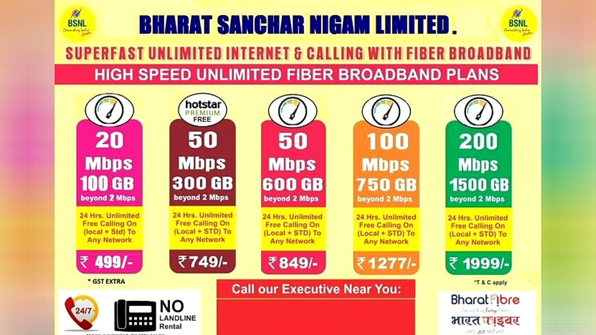 BSNL 200Mbps 1500GB FTTH Plan Extended to More Cities