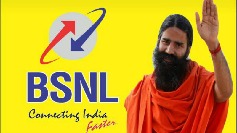 BSNL, Patanjali Launch Rs. 144, Rs. 792, Rs. 1,584 Recharges With 2GB Data per Day, Unlimited Voice Calls