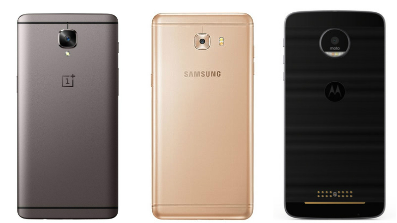 Samsung Galaxy C9 Pro vs Moto Z vs OnePlus 3T: Which One Should You Buy?