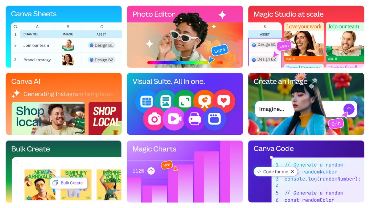 Canva Unveils Visual Suite 2.0 With Canva AI, Canva Sheets and Canva Code