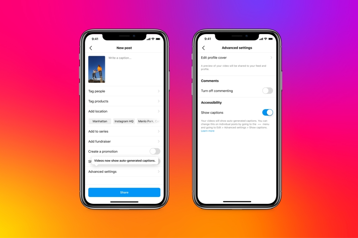 Instagram Brings Auto-Generated Captions to Videos; Encrypted DMs Now Available in Russia, Ukraine
