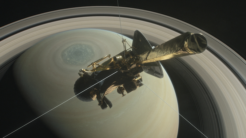 NASA's Cassini Spacecraft Plunges Beneath Saturn's Rings