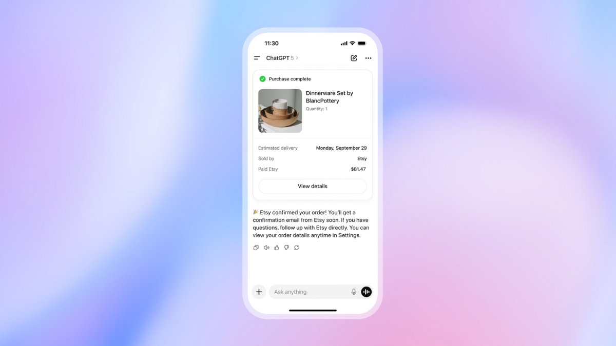 ChatGPT Now Lets Users Shop Without Leaving the Chat Window With New Instant Checkout Feature ChatGPT Now Lets Users Shop Without Leaving the Chat Window With New Instant Checkout Feature