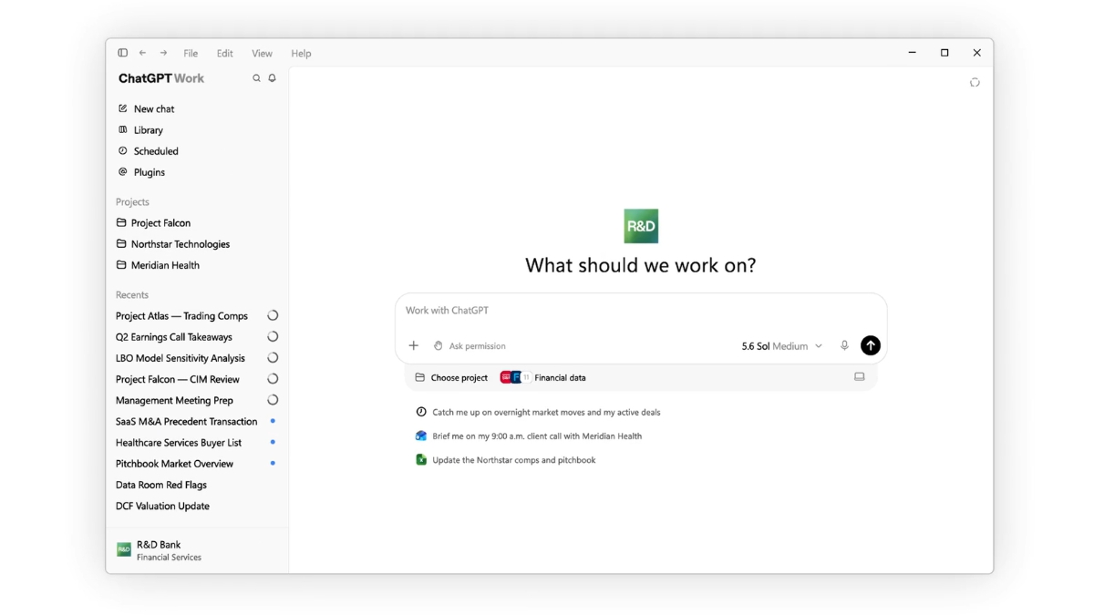 ChatGPT for Financial Services Launched With Financial Data, AI Reasoning and Enterprise Controls