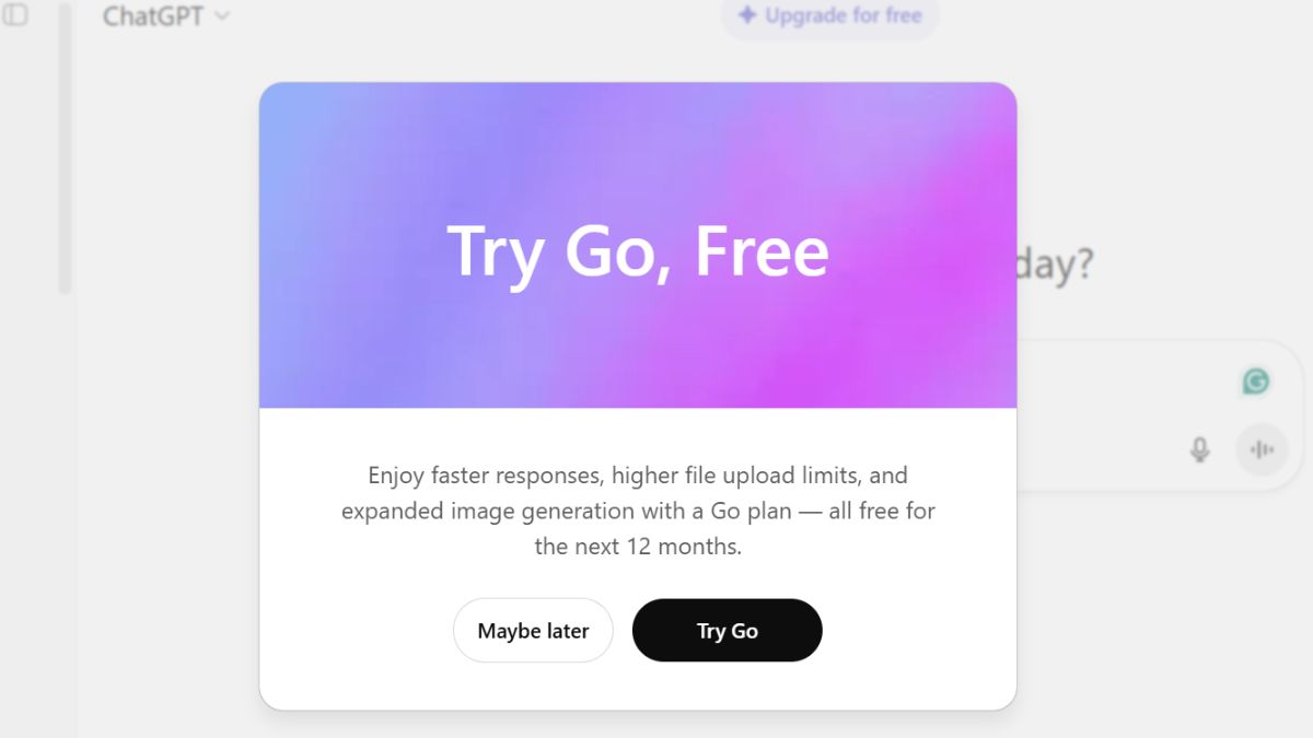 OpenAI’s ChatGPT Go Plan Is Now Available for Free: Know How to Get It