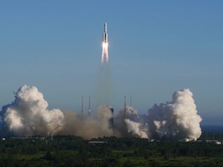 China Launches Spacecraft on Its Largest Carrier Rocket: Report