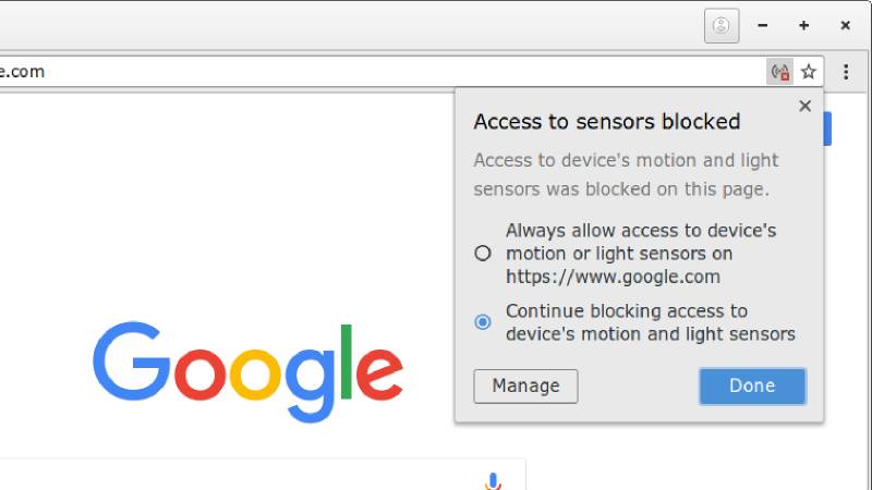 Google Chrome Will Prevent Websites From Using Your Devices’ Motion Sensors to Track You