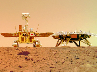 China&rsquo;s Mars Rover Zhurong Seen Exploring the Red Planet in First Photos