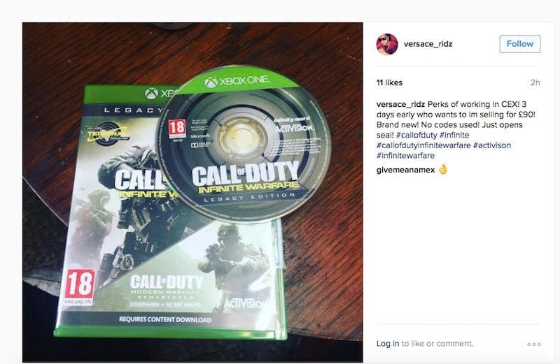 call of duty modern warfare cex