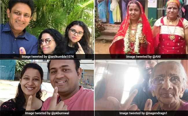 From Grandmothers To First-Timers, Karnataka Voters Flaunt Their Inked Finger