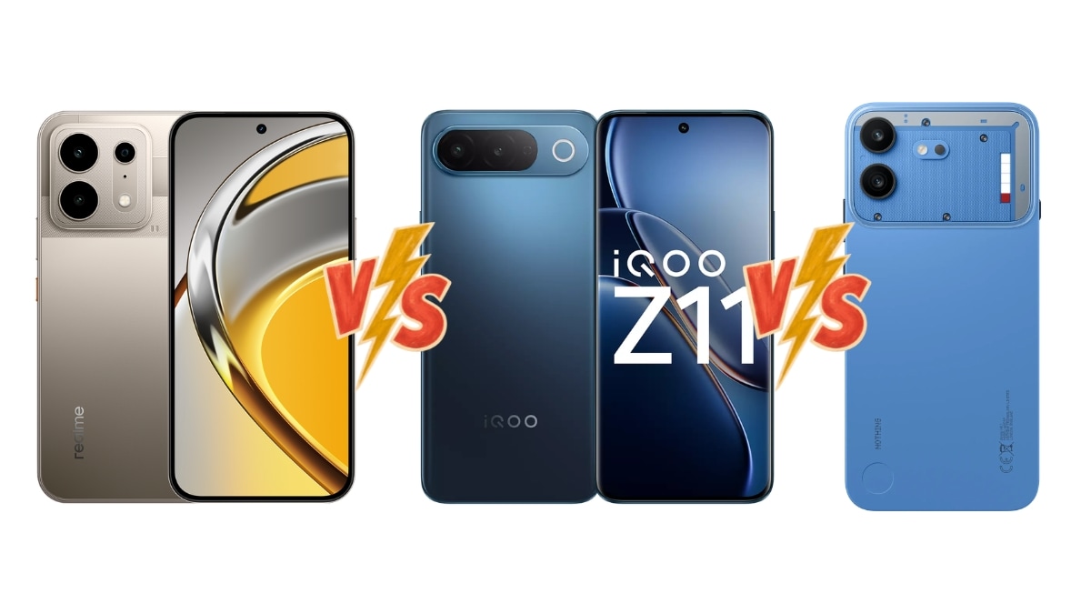 Realme P4s vs iQOO Z11 vs Nothing Phone 4b: Price in India, Specifications and Features Compared