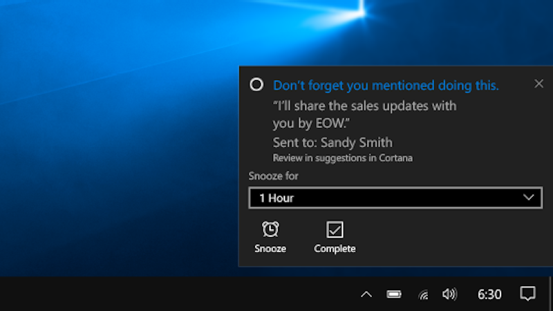 Microsoft's Cortana Virtual Assistant Now Holds Users to Promises Made in Emails