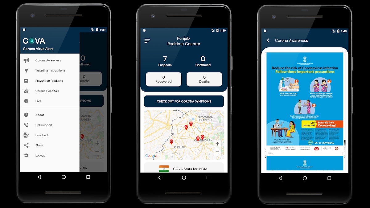 'COVA Punjab' Mobile App Launched to Help Spread Coronavirus Awareness