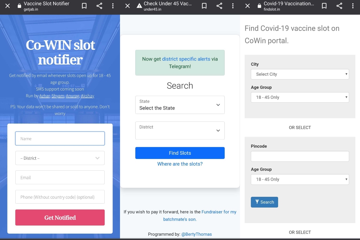 COVID-19 Vaccination Appointment Tracker Sites and Bots Can Notify You When a Slot Opens Up Nearby