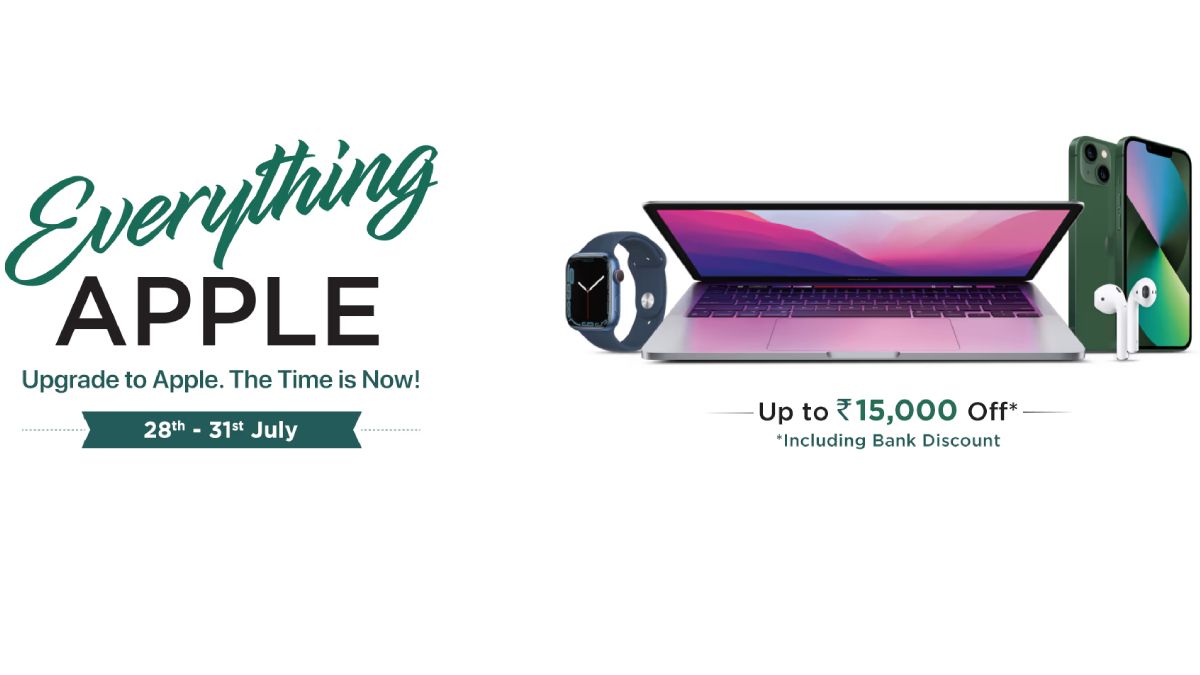 iPhone 13, Apple Watch Series 7, MacBook Pro Discounted in Croma Everything Apple Sale: Best Deals, Offers