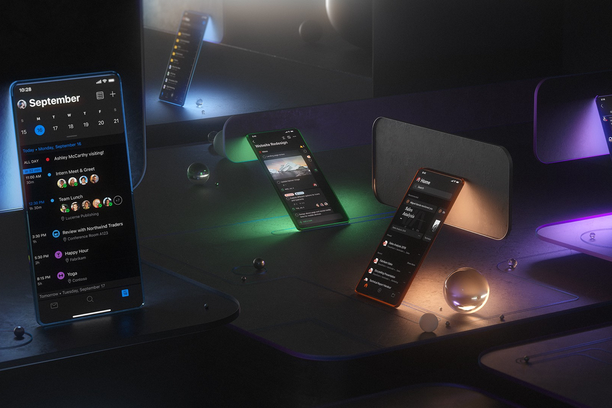 Microsoft Outlook Gets Dark Mode on Android and iOS, Other Office Mobile Apps to Get It Soon
