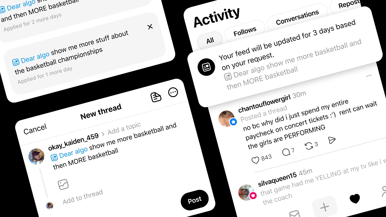 Threads Rolls Out &lsquo;Dear Algo&rsquo; Feature That Lets Users Shape and Control Their Feed