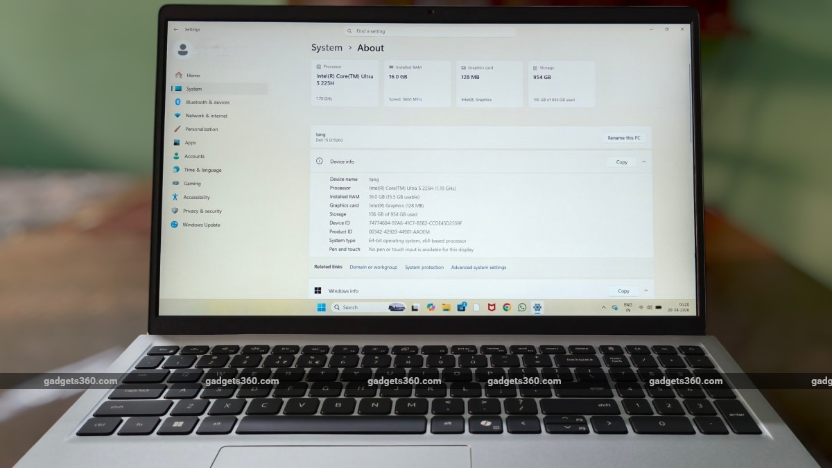 dell 15 gadgets 360 review inline5 Dell 15