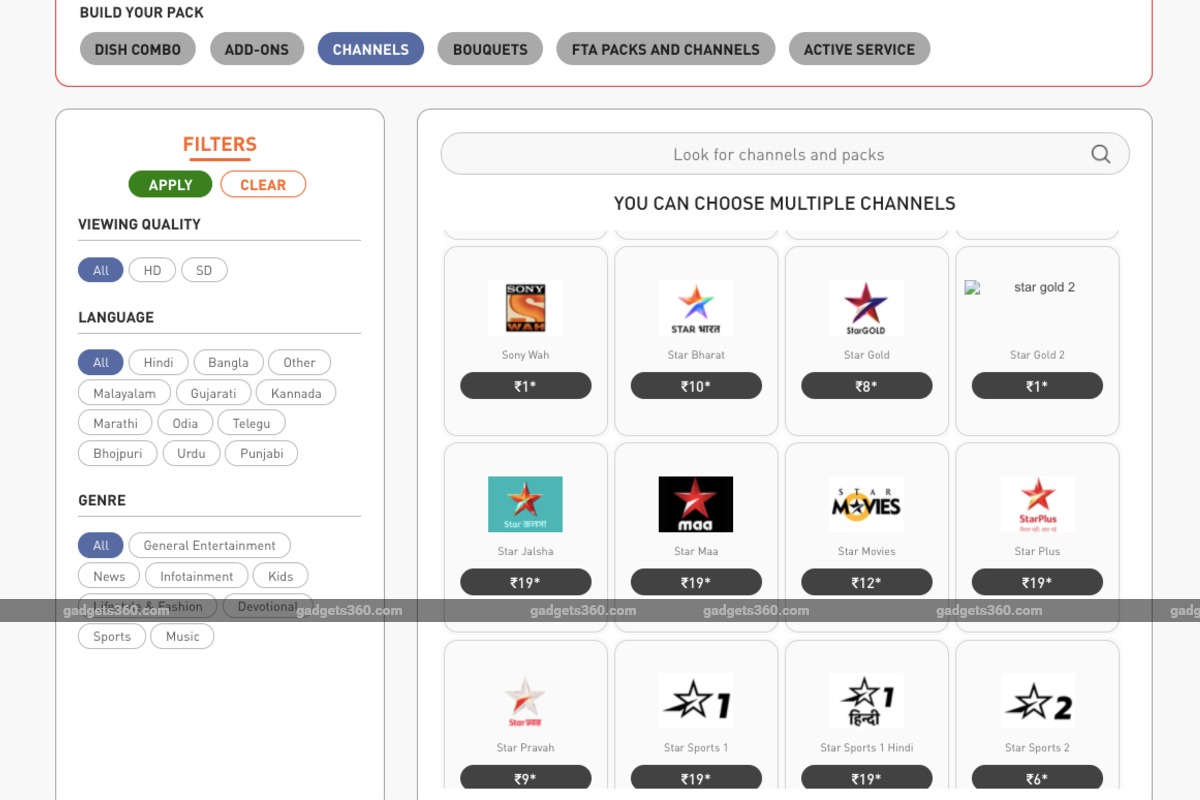 Dish TV, D2h Remove Lock-in Periods for Individual Channels, Channel Packs, Bouquets