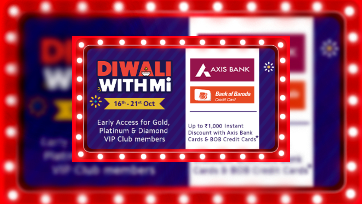 Xiaomi ‘Diwali With Mi’ Sale Begins October 16, VIP Members to Get Early Access