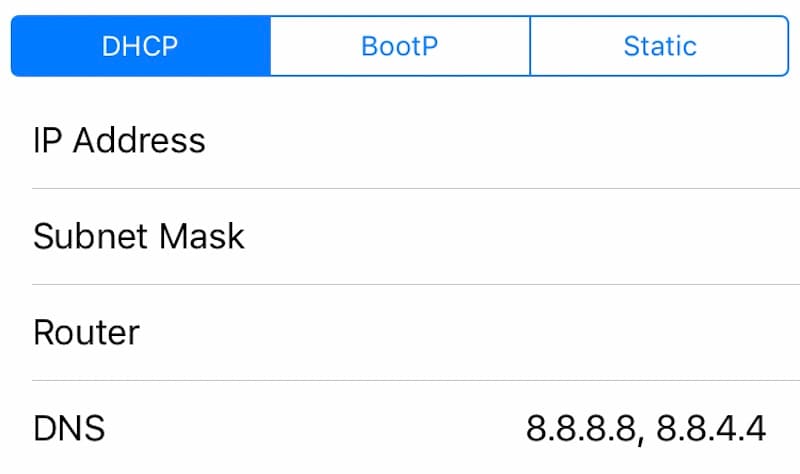 google dns server number for mac