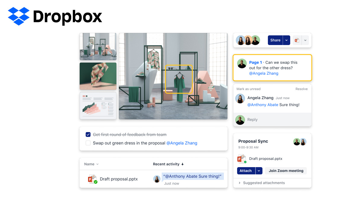 Dropbox Spaces Launched, a Collaborative Workspace With Machine Intelligence for Desktop and Mobile