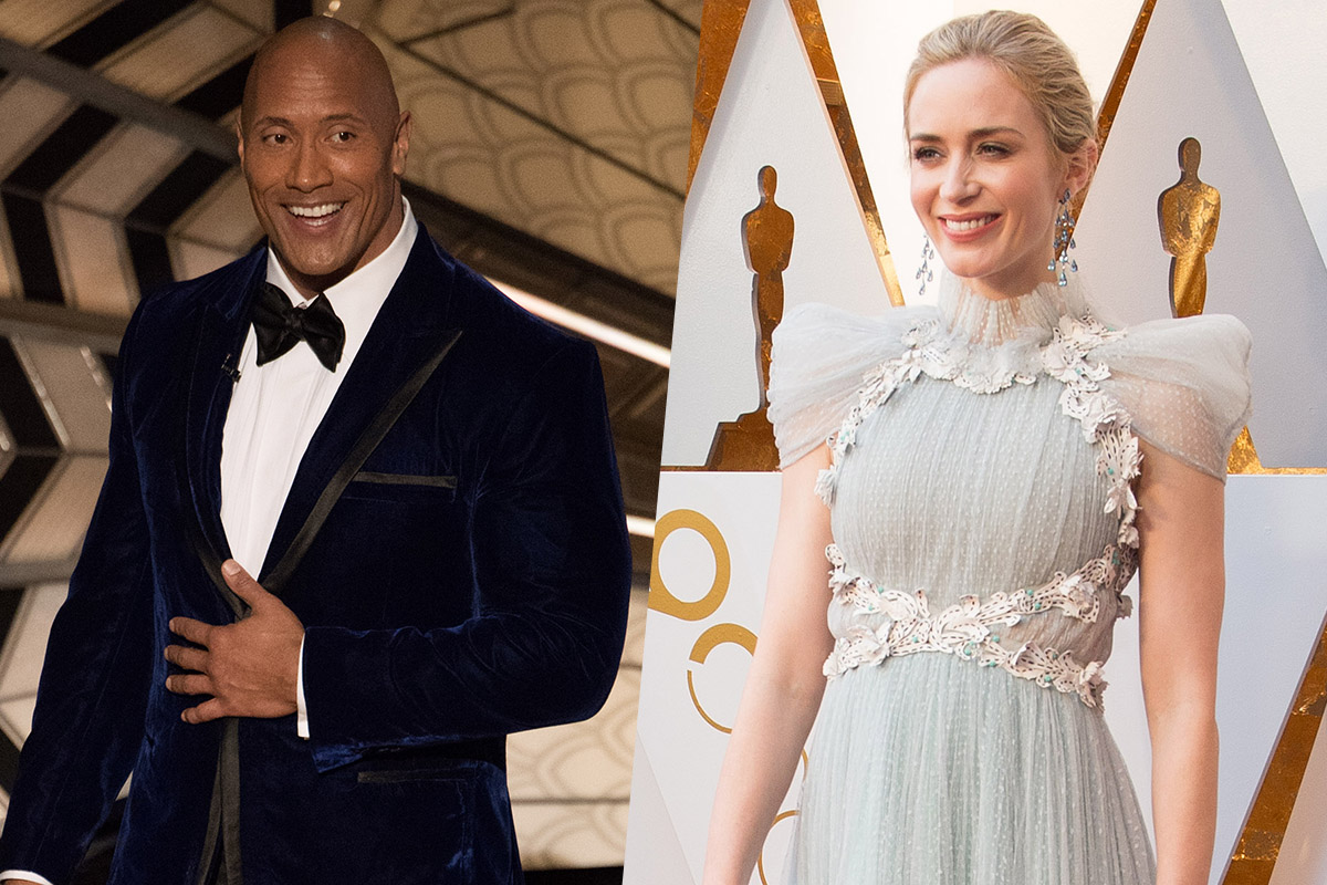 Dwayne Johnson, Emily Blunt Reunite on Netflix Superhero Movie Ball and Chain: Reports