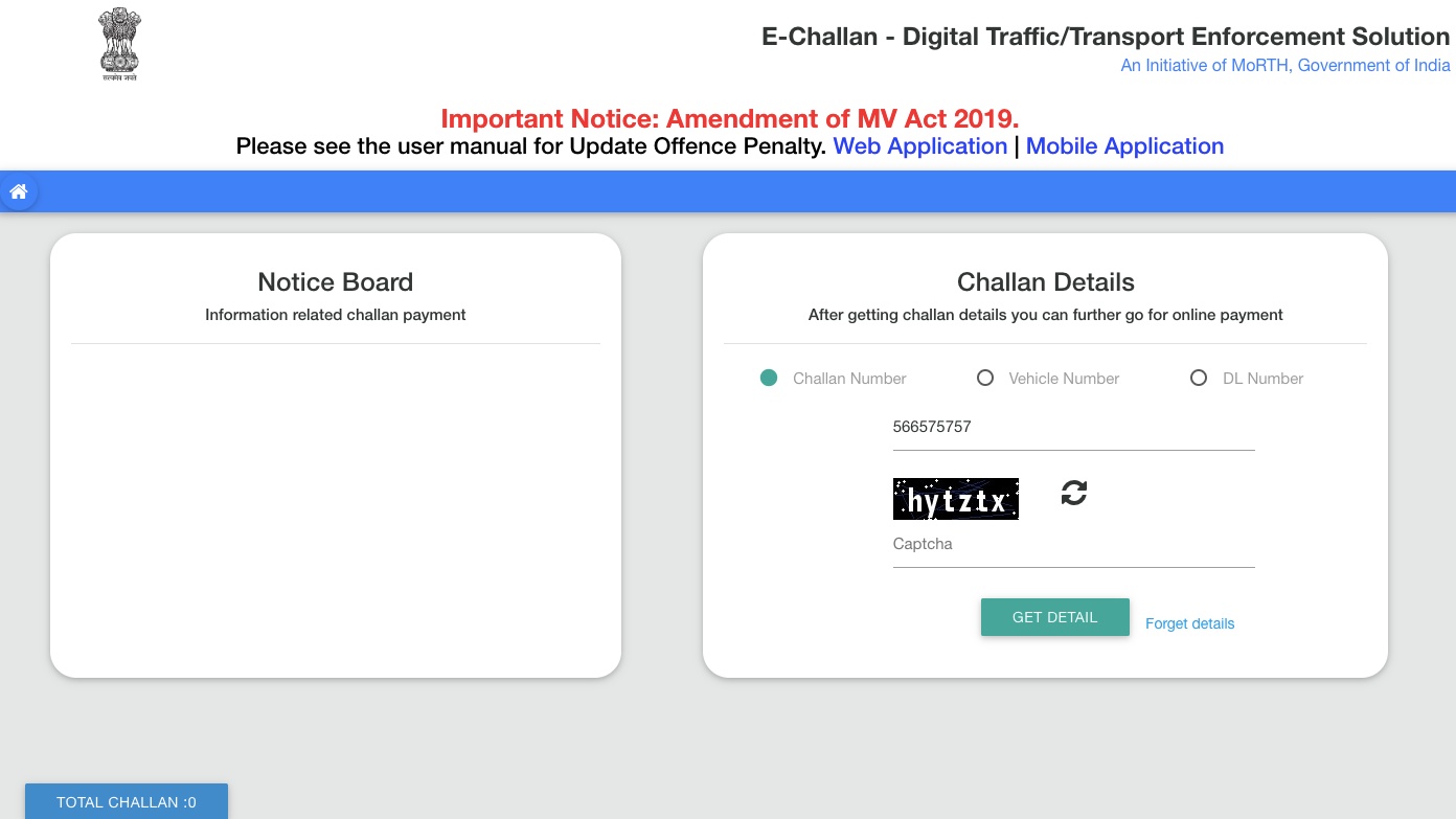 Traffic E-Challans: Here’s How to Pay Your Traffic Fines or Challans Online