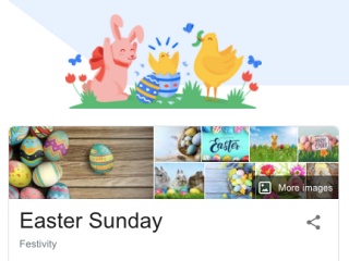 Google Search Adds Actual Easter Eggs and 3D Easter Bunny to Mark Easter
