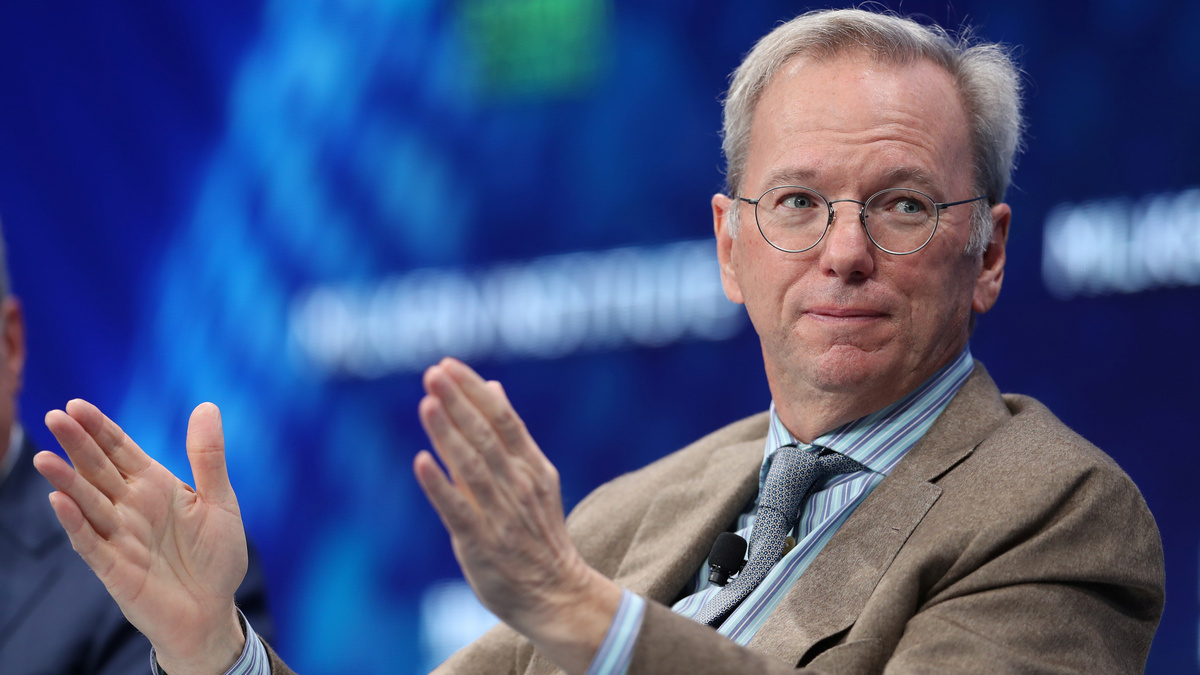 Former Google CEO Eric Schmidt Says AI 'Watershed' Moment for Technology But Not Necessarily Good