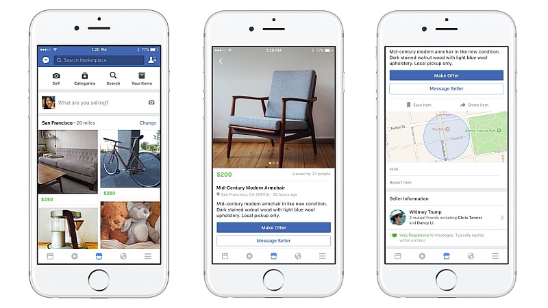 Facebook Marketplace Launched, Lets Users Buy and Sell With Their Local Community