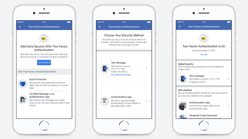Facebook's Two-Factor Authentication Feature Updated, Streamlines Setup and Adds App Support