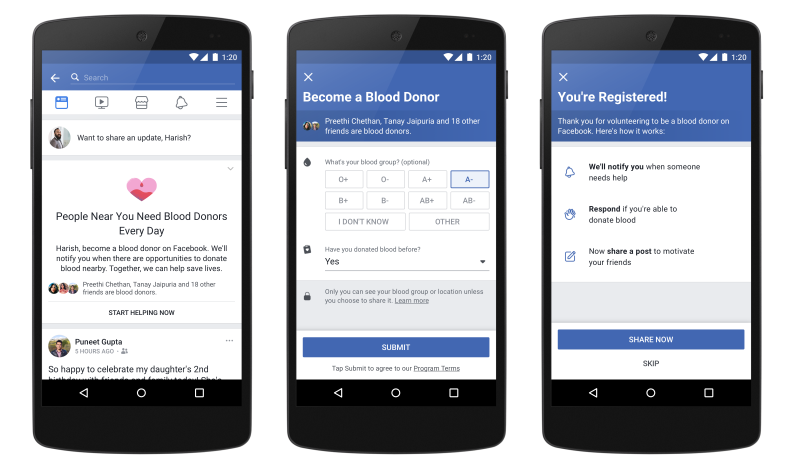 Facebook's Blood Donation Feature Sees Over 4 Million Indians Sign Up