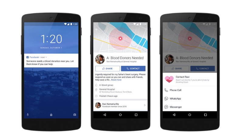 Facebook Blood Donation Initiative to Soon Make It Easier to Donate, Crisis Response Gets New Features