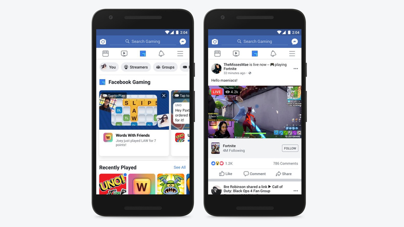 Facebook Rolling Out a Dedicated Gaming Tab on App
