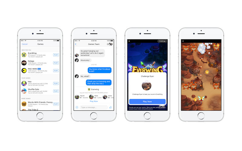 Facebook Instant Games Launched; Lets You Play Games in Messenger, News Feed