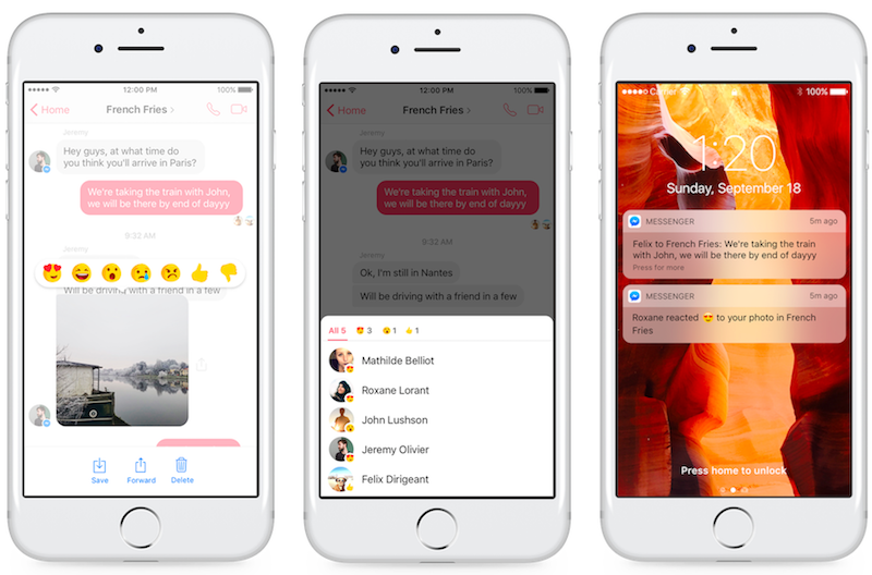 Facebook Messenger Adds Support for Reactions and Mentions