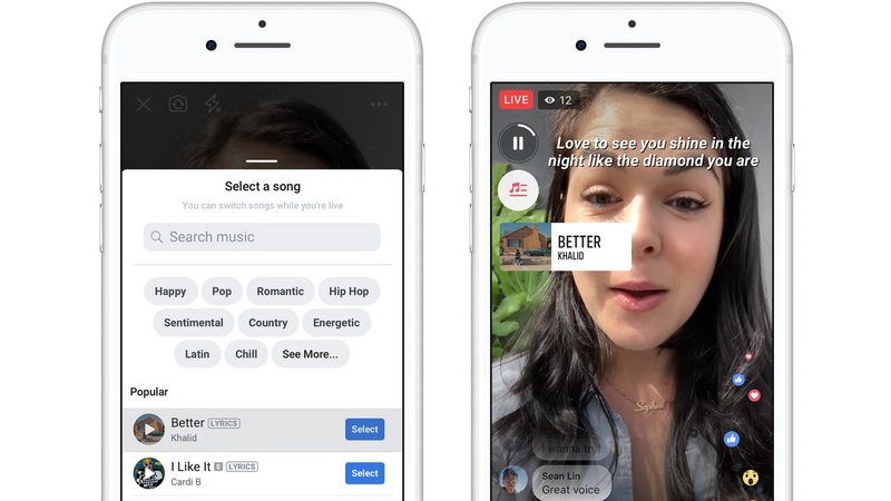 Facebook Now Lets You Add Songs to Photos, Videos