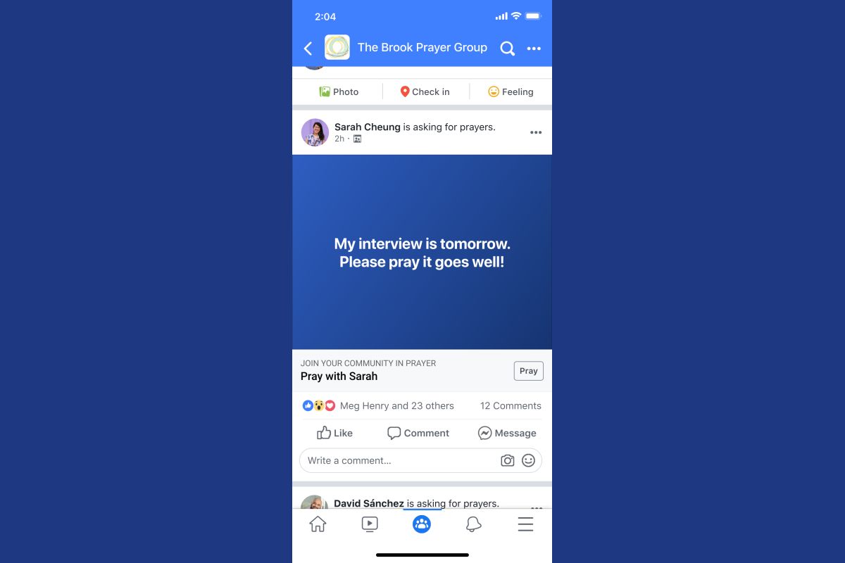 Facebook Introduces Prayer Tool in Groups to Attract the Faithful
