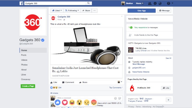 Facebook Reactions Now Available in Comments as Well