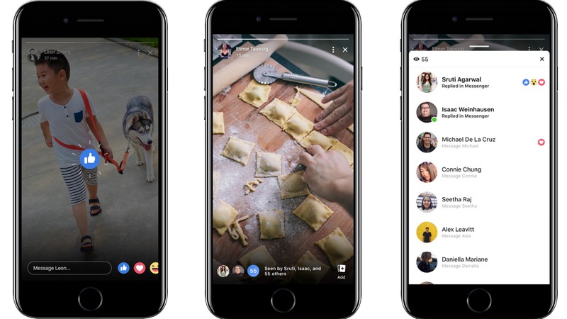 Facebook Stories Get Reactions, Group Chat Features