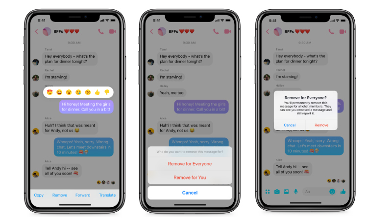 Facebook Messenger Rolls Out Unsend Feature for Android and iOS: Here's How to Use It